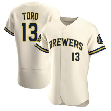 Big & Tall Men's Abraham Toro Seattle Mariners Replica White Home Jersey