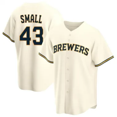 Ethan Small Men's Nike White Milwaukee Brewers Alternate Replica Custom Jersey