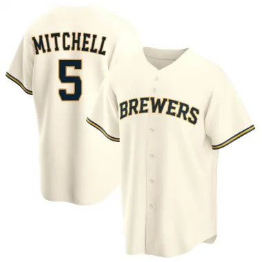 Brewers GARRETT MITCHELL Signed Custom Replica Cream Jersey AUTO - JSA