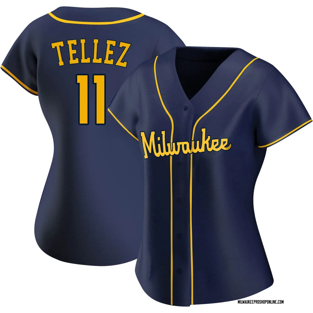 Men's Milwaukee Brewers Joey Wiemer Nike Cream Home Replica Player