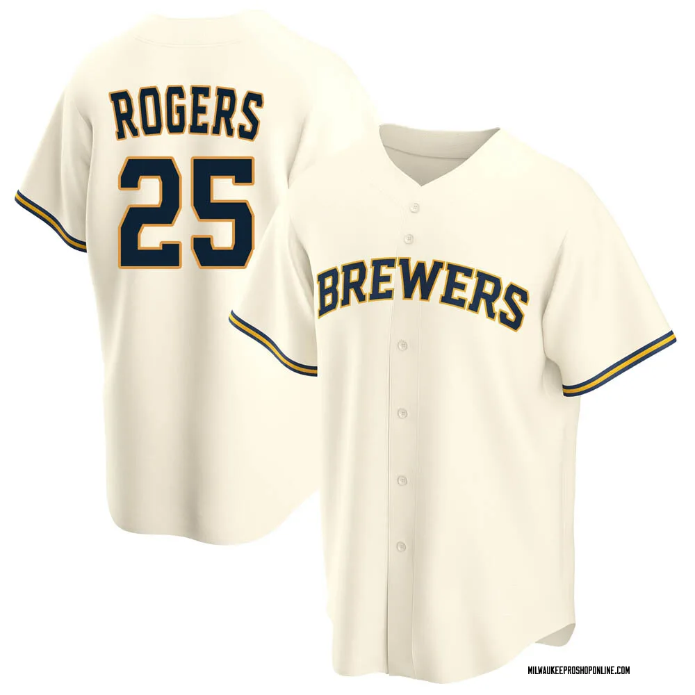 Taylor Rogers Youth Replica Milwaukee Brewers Cream Home Jersey ...