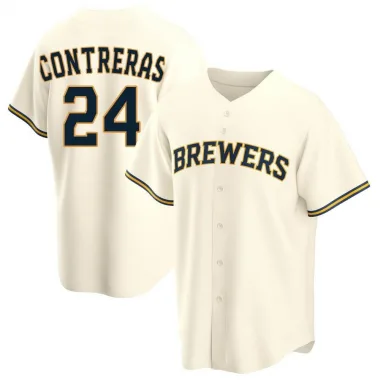 Wholesale Dropshipping M-Lb Men's Milwaukee Brewers William Contreras White  Navy Replica Alternate Jersey - China Milwaukee Brewers Replica Jersey and  Milwaukee Brewers Cool Base Jersey price